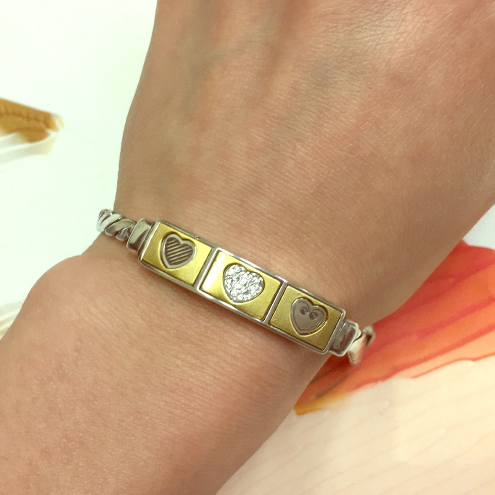 Brighton Two-Toned Heart Bracelet